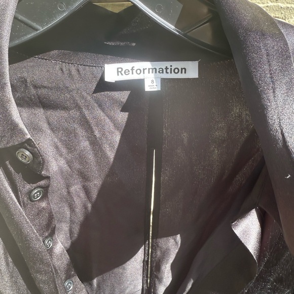 NWT  Stunning Reformation satin Alaine dress - Picture 9 of 9